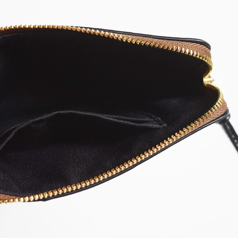 Coach Corner Zip Wristlet In Signature Canvas With Stripe NWOT - Picture 11 of 11